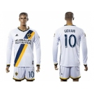 Los Angeles Galaxy #10 Giovani Home Long Sleeves Soccer Club Jersey