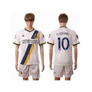 Los Angeles Galaxy #10 Giovani Home Soccer Club Jersey 1