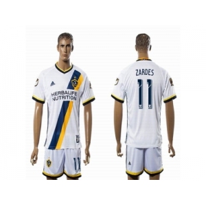 Los Angeles Galaxy #11 ZARDES White Home Soccer Club Jersey