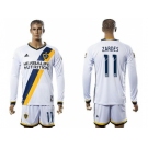 Los Angeles Galaxy #11 Zardes Home Long Sleeves Soccer Club Jersey