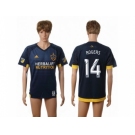 Los Angeles Galaxy #14 Rogers Away Soccer Club Jersey 3