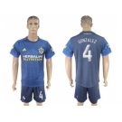 Los Angeles Galaxy #4 Gonzalez Away Soccer Club Jersey