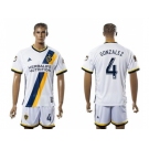 Los Angeles Galaxy #4 Gonzalez Home Soccer Club Jersey