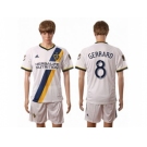 Los Angeles Galaxy #8 Gerrard Home Soccer Club Jersey 1