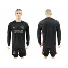 Los Angeles Galaxy Blank Black Goalkeeper Long Sleeves Soccer Club Jersey