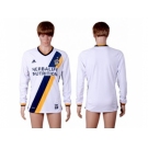 Los Angeles Galaxy Blank Home Long Sleeves Soccer Club Jersey 1