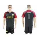 Manchester City #1 Hart Away Soccer Club Jersey