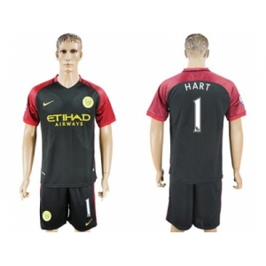 Manchester City #1 Hart Away Soccer Club Jersey