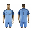 Manchester City #1 Hart Home Soccer Club Jersey1