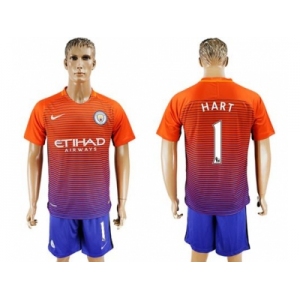 Manchester City #1 Hart Sec Away Soccer Club Jersey