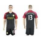 Manchester City #13 Caballero Away Soccer Club Jersey