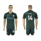 Manchester City #14 Bony Sec Away Soccer Club Jersey