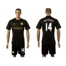 Manchester City #14 Wilfried Away Soccer Club Jersey1