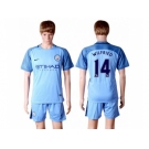 Manchester City #14 Wilfried Home Soccer Club Jersey