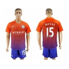 Manchester City #15 Navas Sec Away Soccer Club Jersey