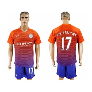 Manchester City #17 De Bruyne Sec Away Soccer Club Jersey