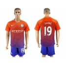 Manchester City #19 Sane Sec Away Soccer Club Jersey