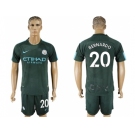 Manchester City #20 Bernardo Sec Away Soccer Club Jersey