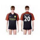 Manchester City #20 Mangala Away Soccer Club Jersey1