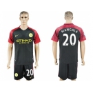 Manchester City #20 Mangala Away Soccer Club Jersey