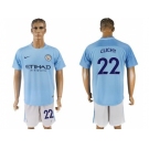 Manchester City #22 Clichy Home Soccer Club Jersey