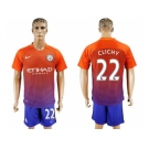 Manchester City #22 Clichy Sec Away Soccer Club Jersey