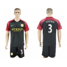 Manchester City #3 Sagna Away Soccer Club Jersey