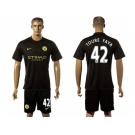 Manchester City #42 Toure YAYA Away Soccer Club Jersey2