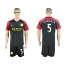 Manchester City #5 Zabaleta Away Soccer Club Jersey