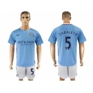 Manchester City #5 Zabaleta Home Soccer Club Jersey1