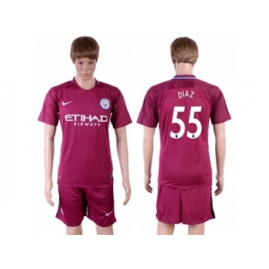 Manchester City #55 Diaz Away Soccer Club Jersey