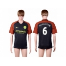 Manchester City #6 Houghton Away Soccer Club Jersey