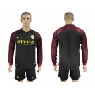 Manchester City Blank Away Long Sleeves Soccer Club Jersey