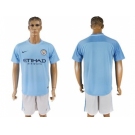 Manchester City Blank Home Soccer Club Jersey1