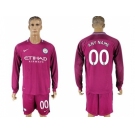 Manchester City Personalized Away Long Sleeves Soccer Club Jersey