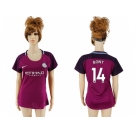 Women Manchester City #14 Bony Away Soccer Club Jersey