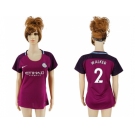 Women Manchester City #2 Walker Away Soccer Club Jersey