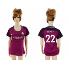 Women Manchester City #22 Mendy Away Soccer Club Jersey