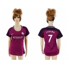 Women Manchester City #7 Sterling Away Soccer Club Jersey