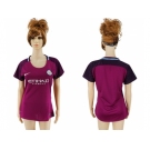 Women Manchester City Blank Away Soccer Club Jersey