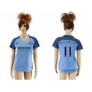 Women's Manchester City #11 Kolarov Home Soccer Club Jersey