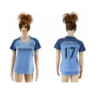 Women's Manchester City #17 De Bruyne Home Soccer Club Jersey1