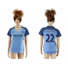 Women's Manchester City #22 Clichy Home Soccer Club Jersey