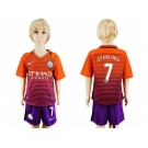 Manchester City #7 Sterling Sec Away Kid Soccer Club Jersey