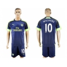 Arsenal #10 Wilshere Sec Away Soccer Club Jersey