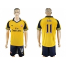 Arsenal #11 Ozil Away Soccer Club Jersey