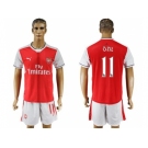 Arsenal #11 Ozil Home Soccer Club Jersey2