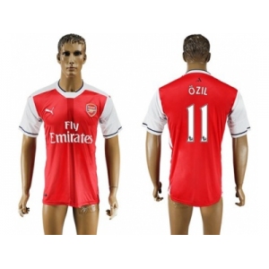 Arsenal #11 Ozil Home Soccer Club Jersey3