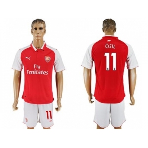 Arsenal #11 Ozil Home Soccer Club Jersey