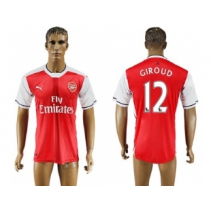 Arsenal #12 Giroud Home Soccer Club Jersey3